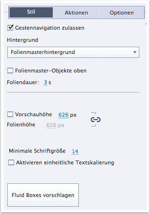 Fluid Boxes vorschlagen