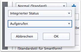 Intergrierter Status "Aufgerufen"