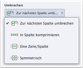 Umbruch-Optionen Fluid Boxes