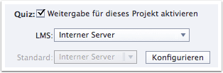 Weitergabe an internen Server