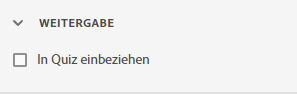 Option "In Quiz einbeziehen"