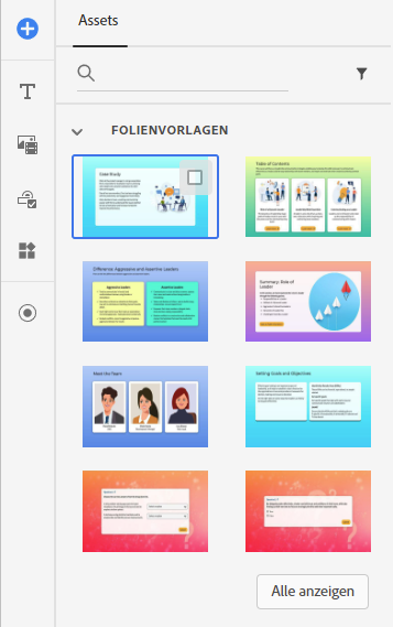 Assets: Folienvorlagen