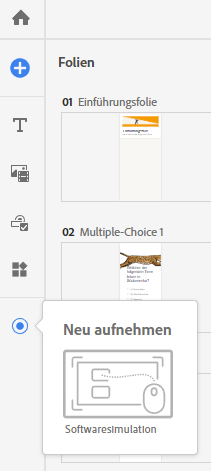 Softwaresimulation aufnehmen